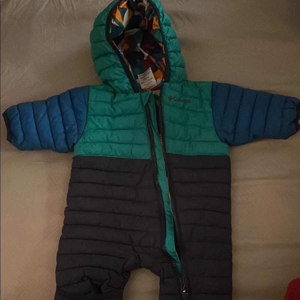 Columbia Baby Snowsuit - Teal and Navy